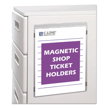 C-Line® Magnetic Shop Ticket Holders, Super Heavyweight, 15 Sheets, 8 1-2 X 11, 15-bx freeshipping - TVN Wholesale